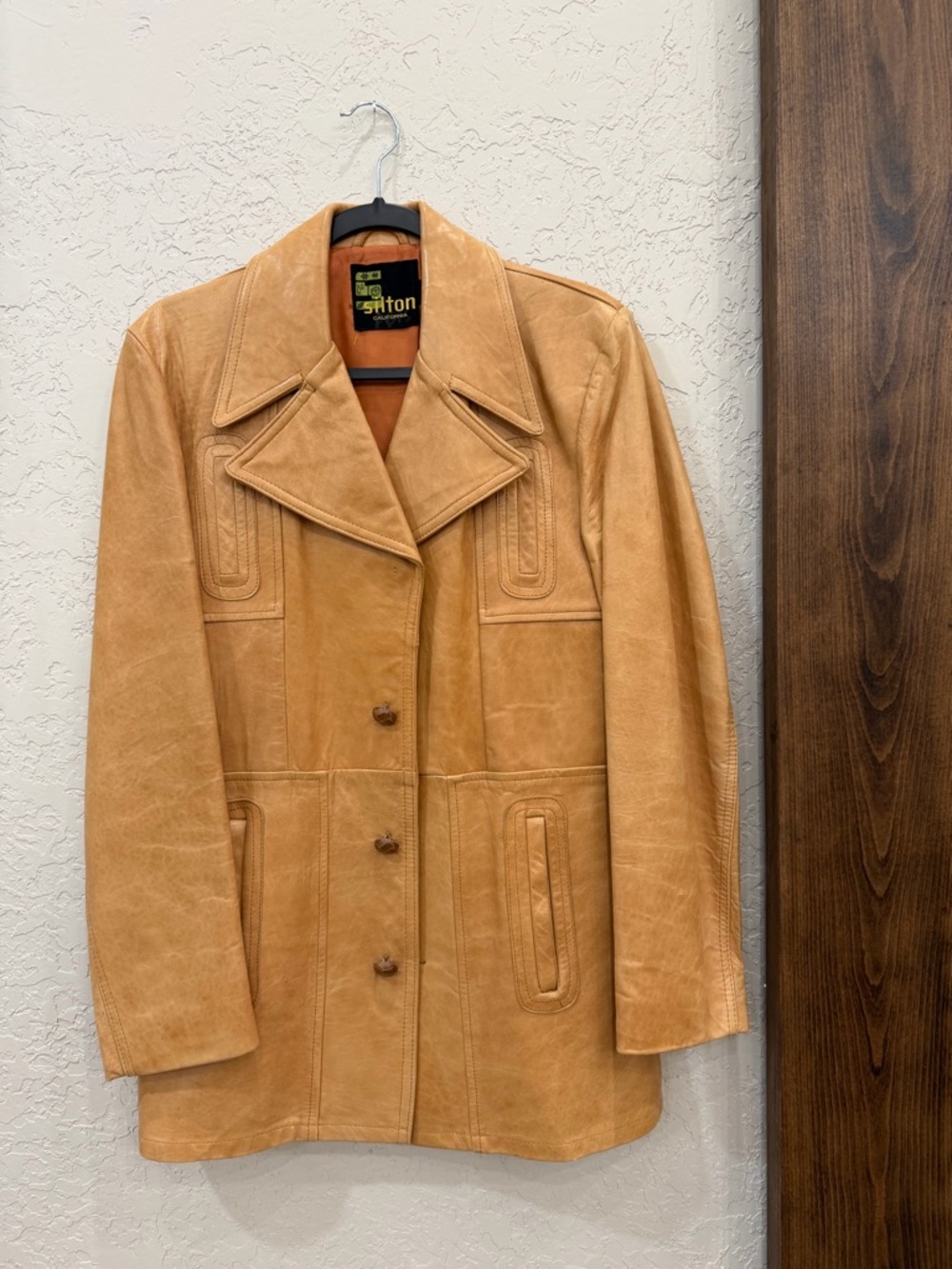 Silton Tan Leather Jacket - Women's Classic Suede Coat